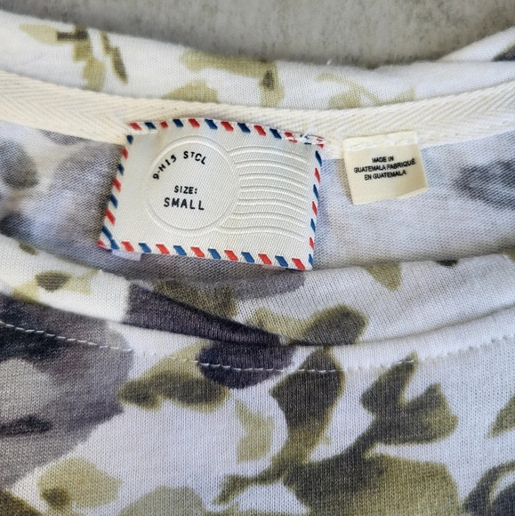 Anthropologie Postal Service Floral Short Sleeve Top - Picture 4 of 9
